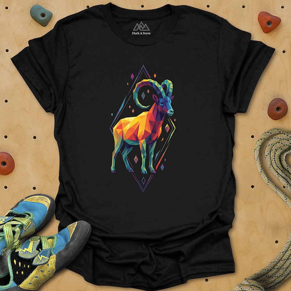 Faceted Mtn Goat Tee