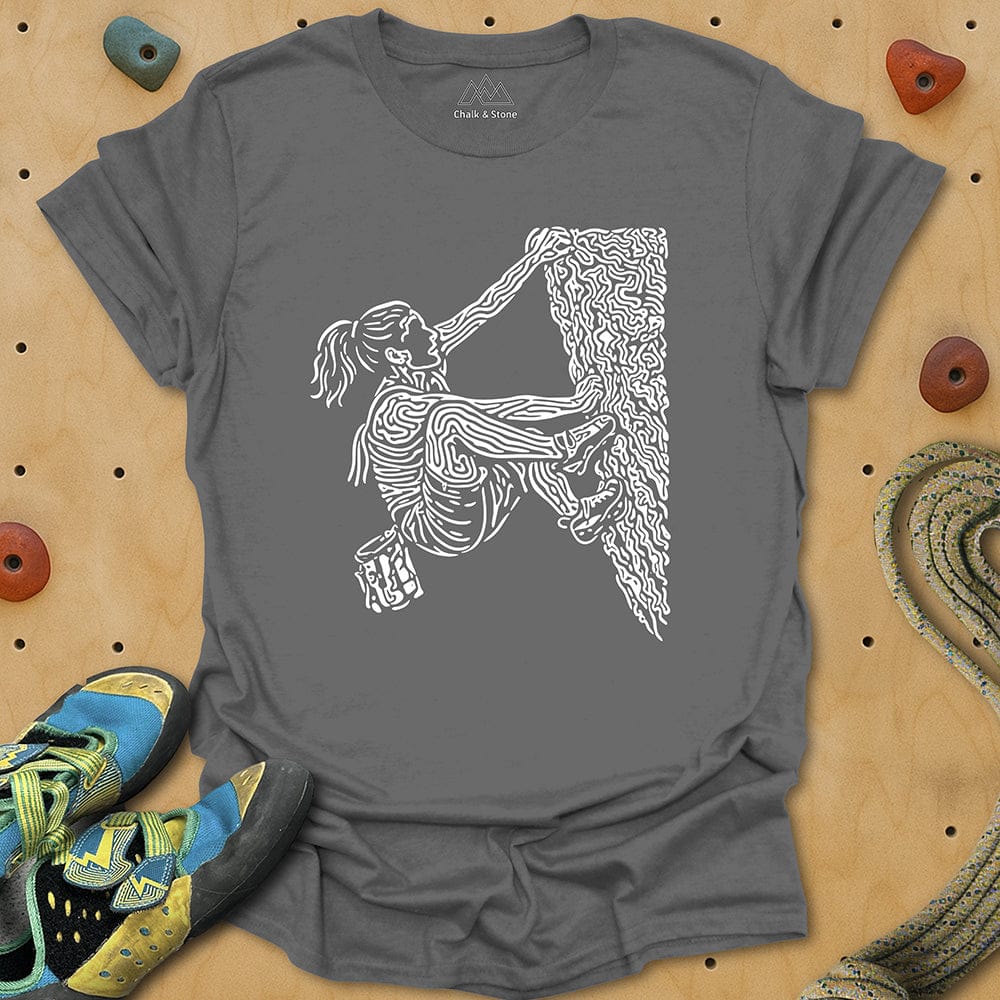 Swirly Lines Climbing Tee