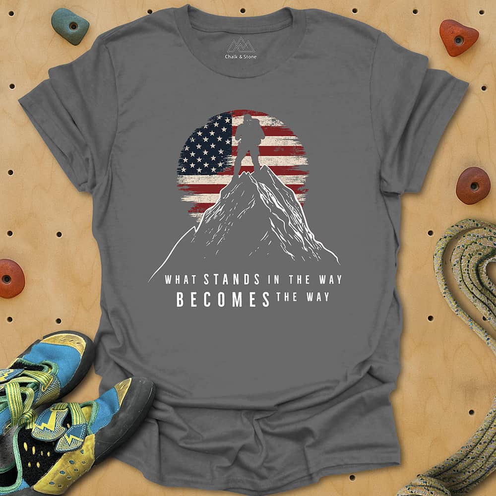 Obstacles In Way Flag Tee
