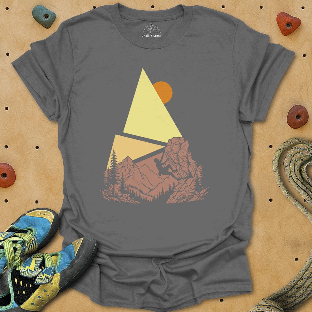 Graphic Shape Pyramid Climb Tee