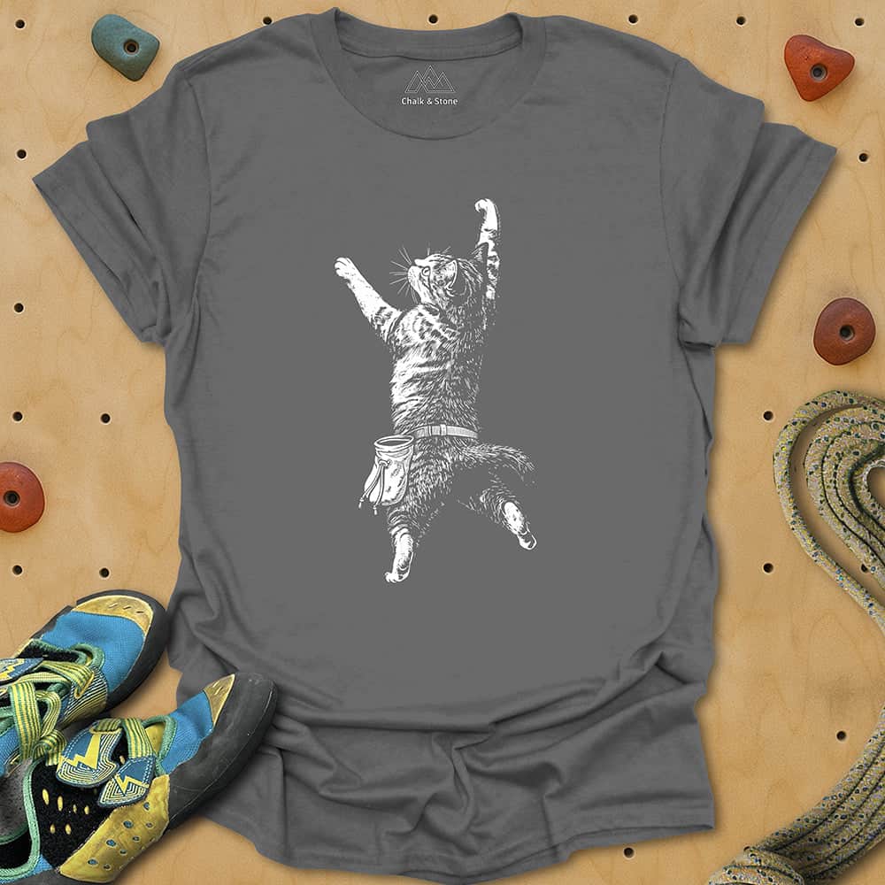 Cat Static Climb White Tee