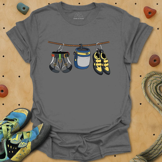 Hanging Climbing Equipment Tee