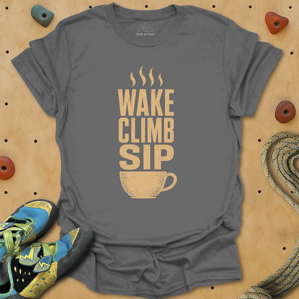 Wake Climb Sip Tee