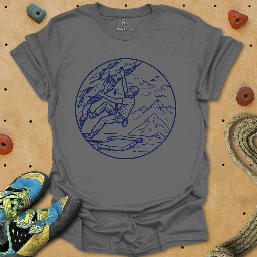 Bouldering Simple Line Tee