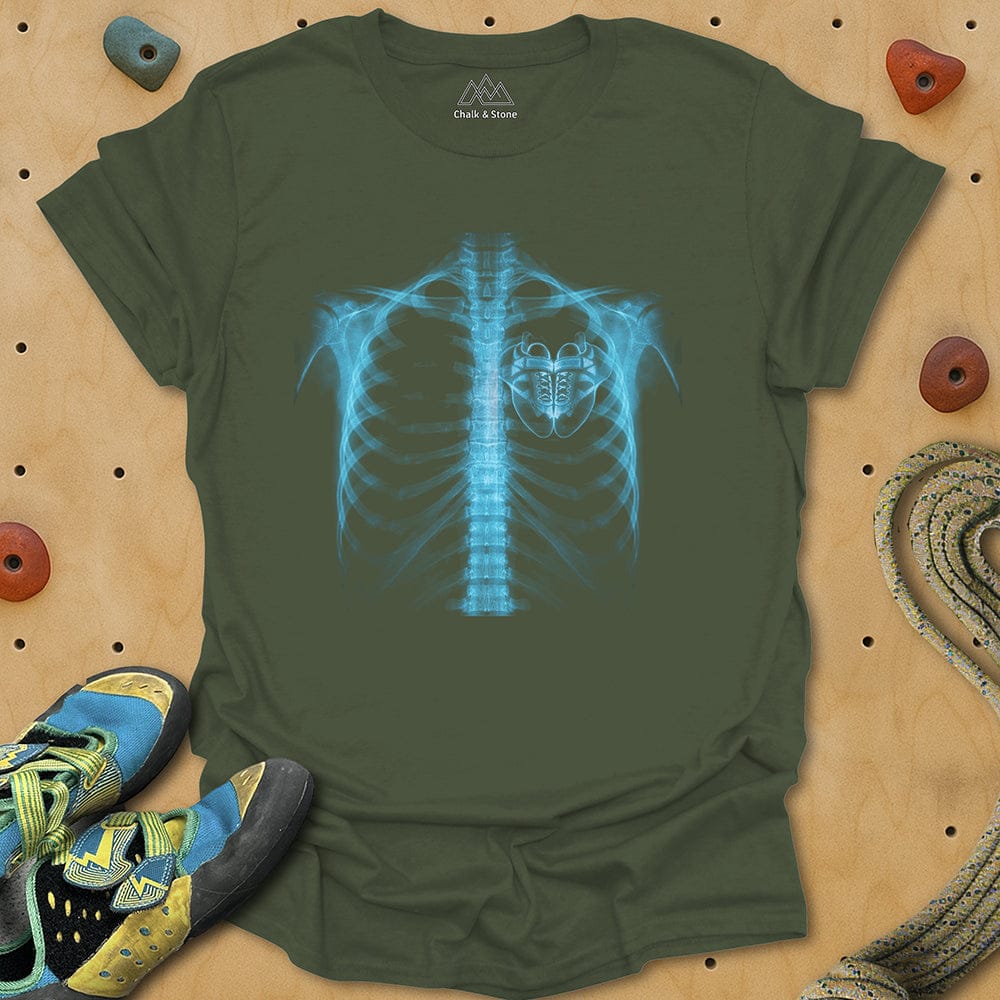 X-ray Climbing Shoe Heart Tee