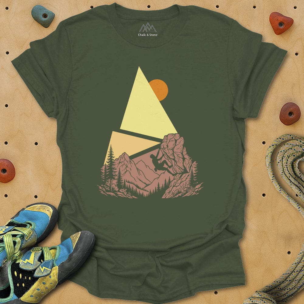 Graphic Shape Pyramid Climb Tee