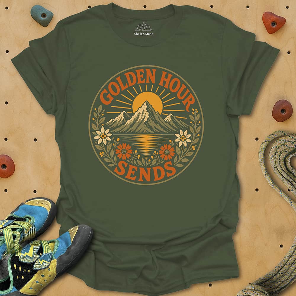 Golden Hour Sends Badge Tee