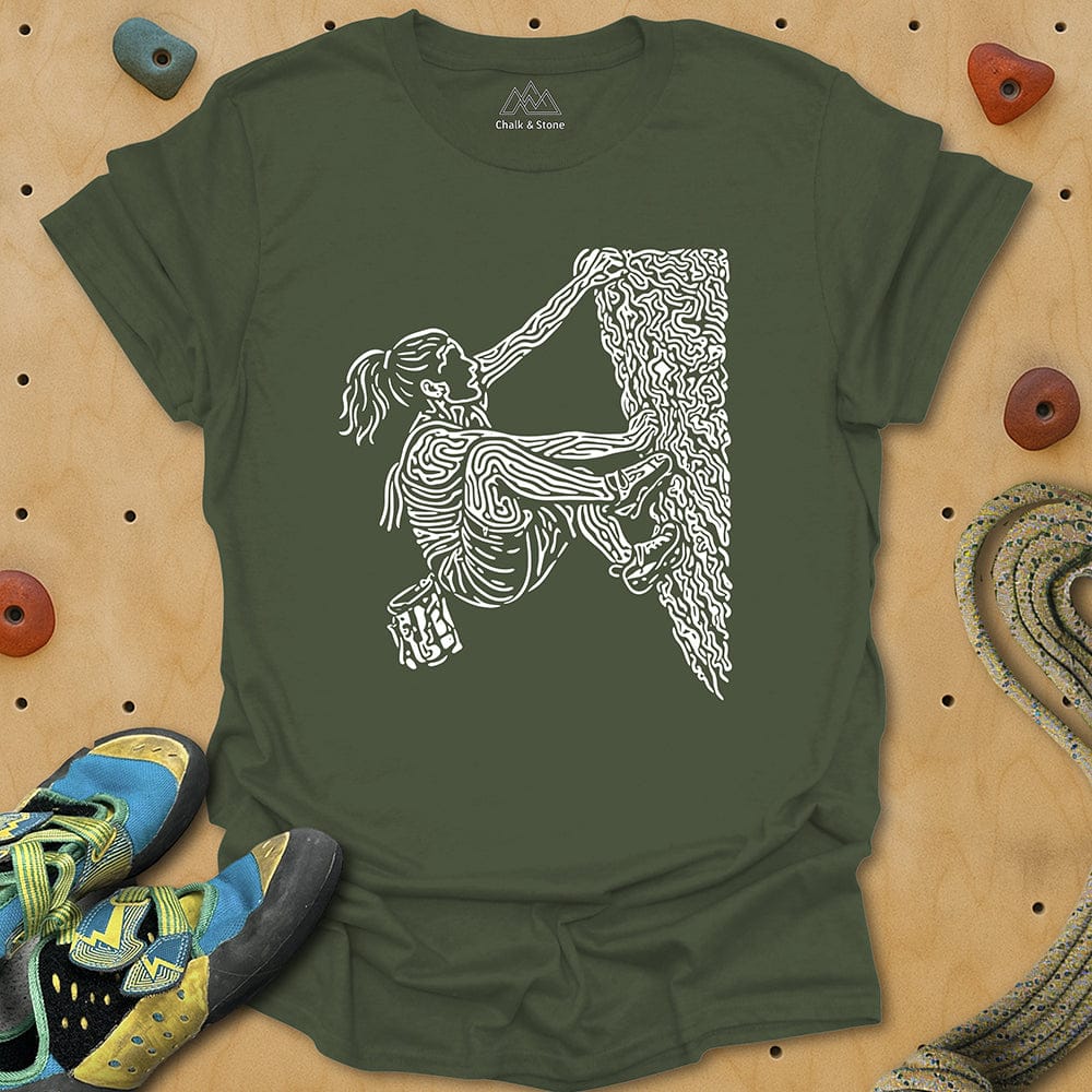 Swirly Lines Climbing Tee