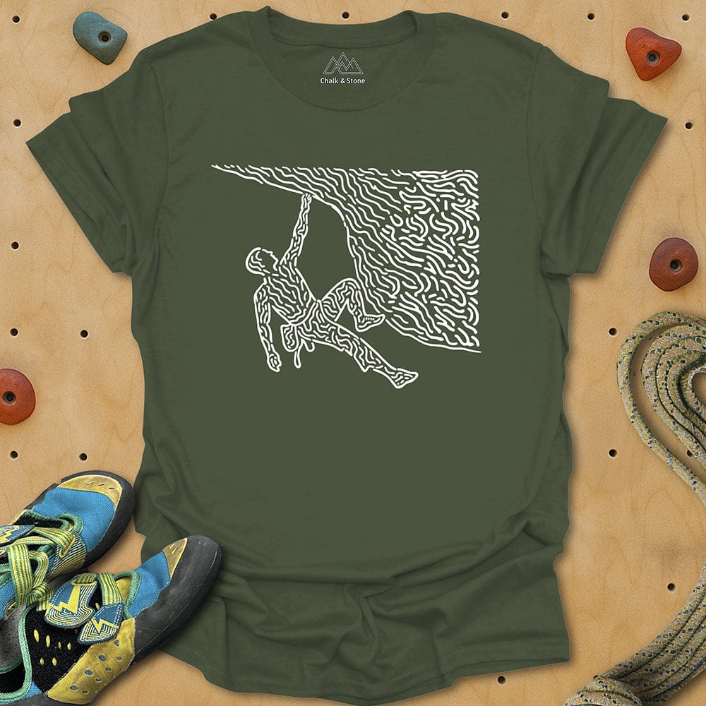 Swirly Lines Lock-Off Tee