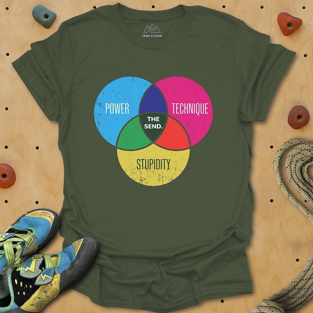 Power Technique Stupidity Send Tee