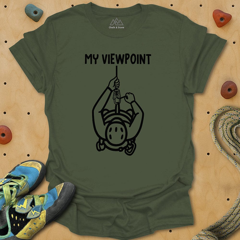 Top Down Belayer View Tee