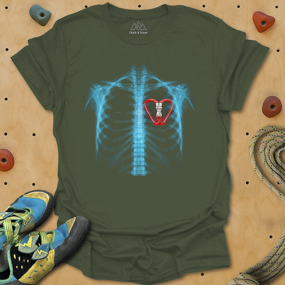 X-ray Carabiner Heart Tee