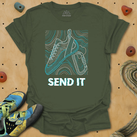 Send It Shoe BluePrint Tee