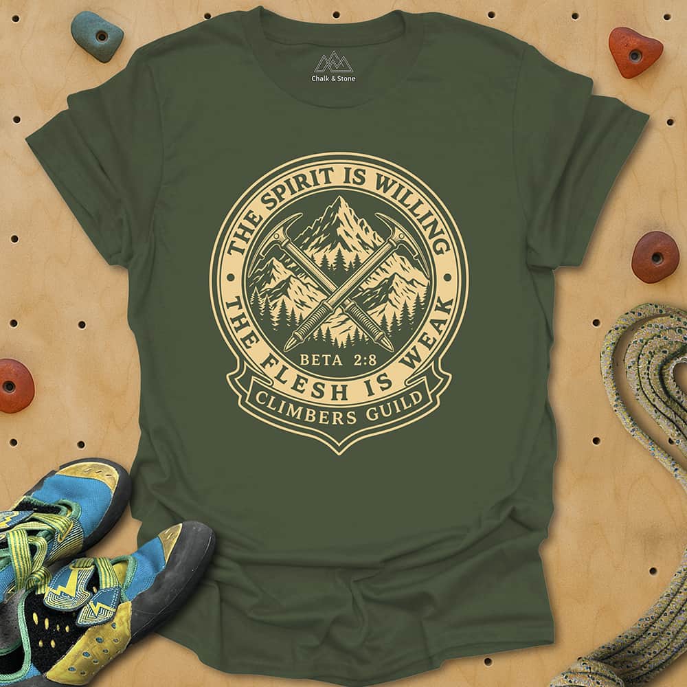 Spirit Willing Badge Tee