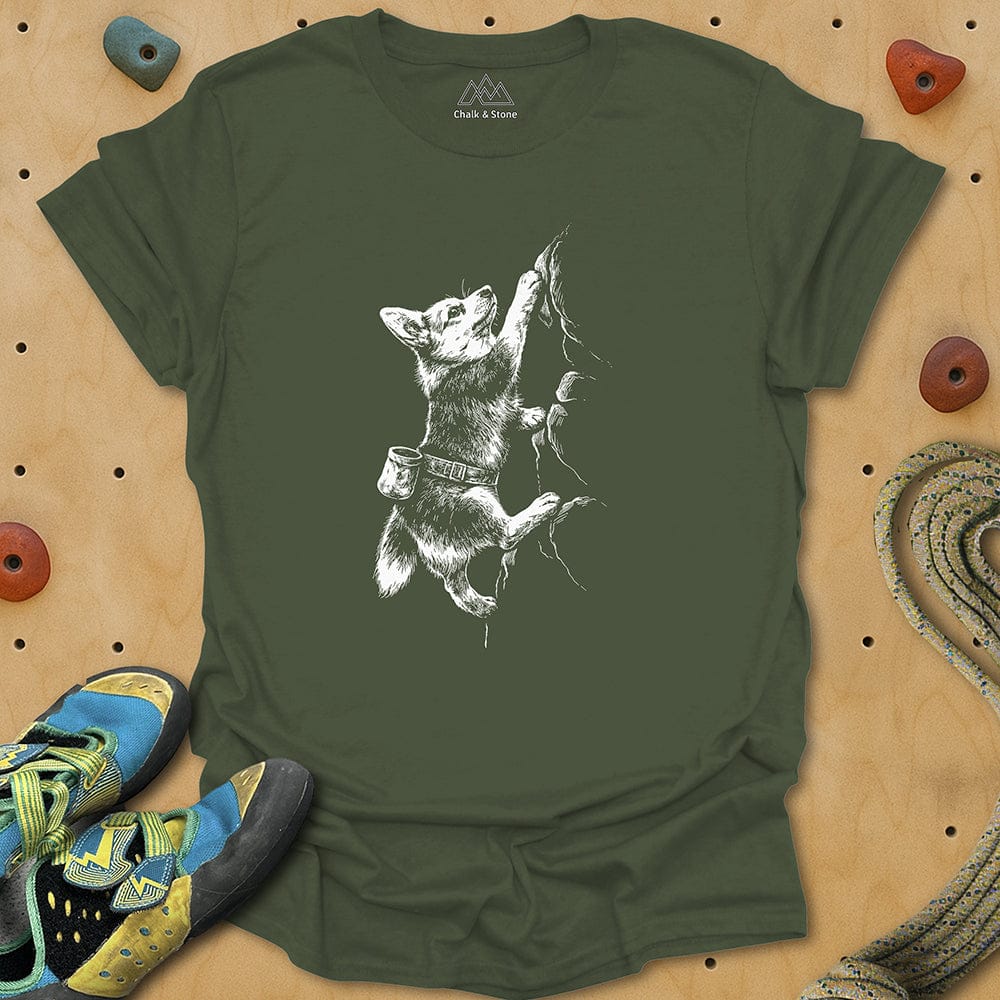 Corgi Scaling Wall Tee