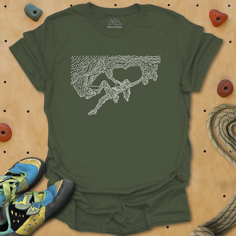Swirly Lines Overhang Tee