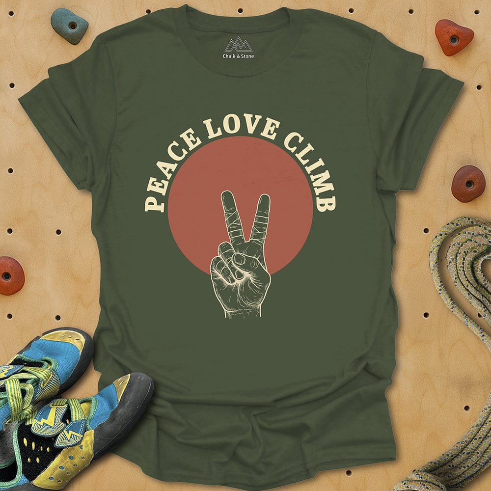 Peace Love Climb Tee