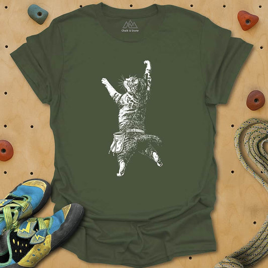 Cat Static Climb White Tee