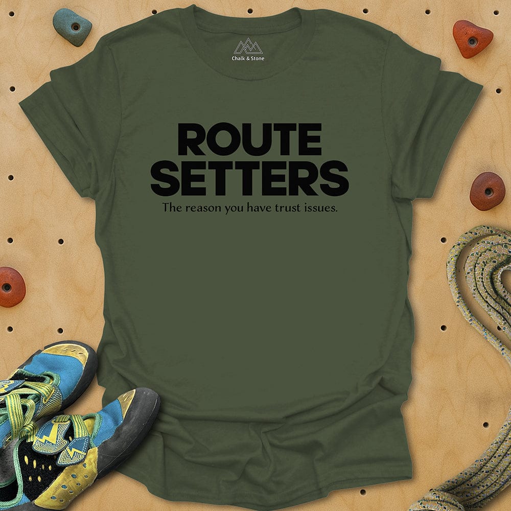 Route Setters Text Tee