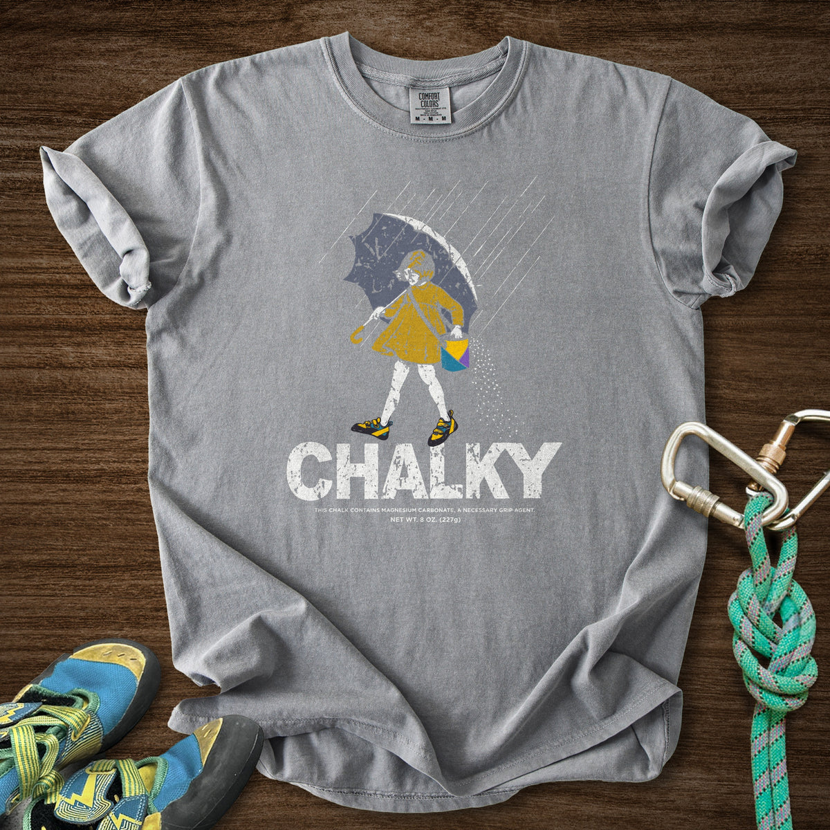 Morton Chalky Premium in Grey — flat lay mockup