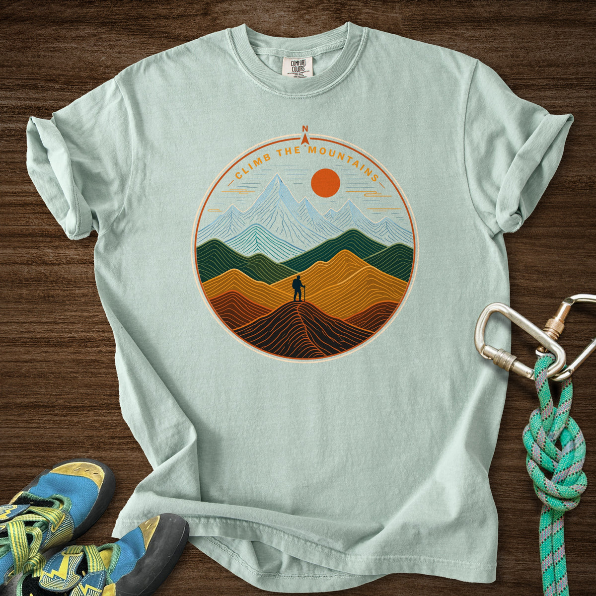 Mtns Point North Premium in Bay — flat lay mockup