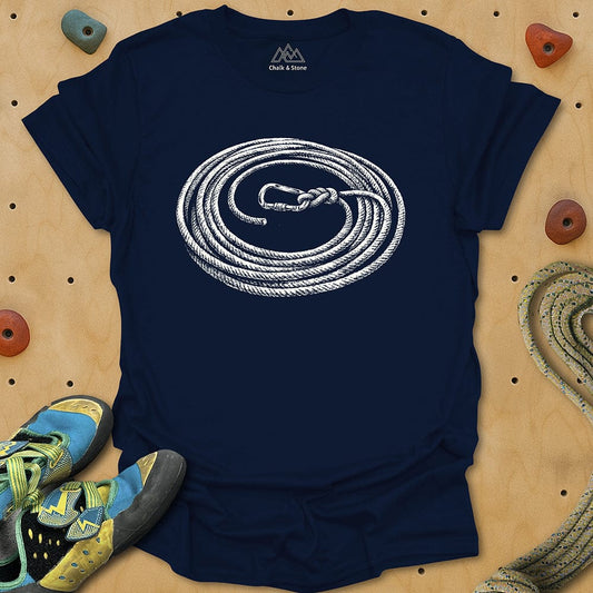 Carabiner Swirl Rope Tie-in Tee