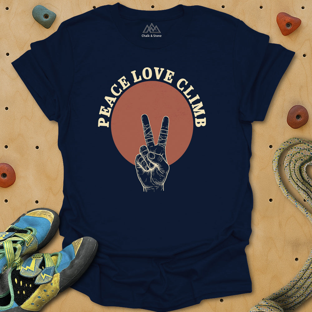 Peace Love Climb Tee