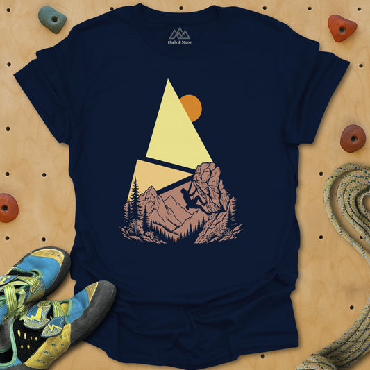 Graphic Shape Pyramid Climb Tee