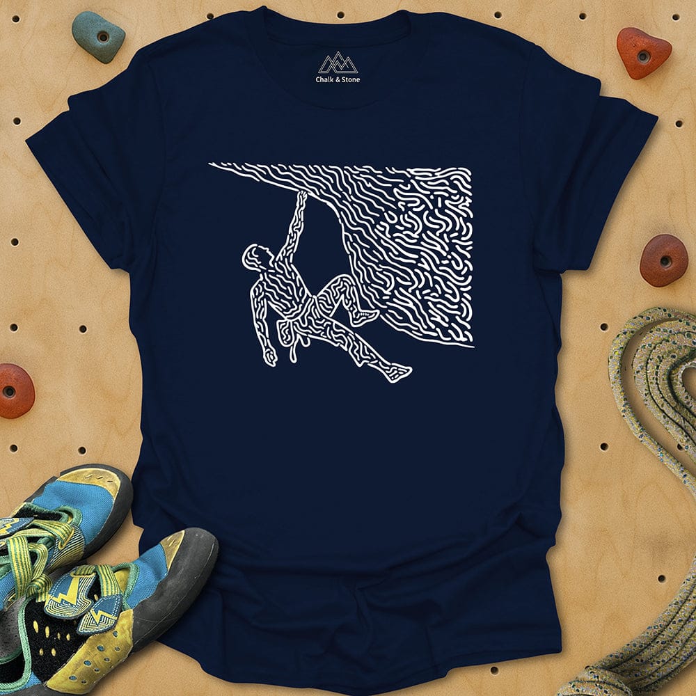 Swirly Lines Lock-Off Tee