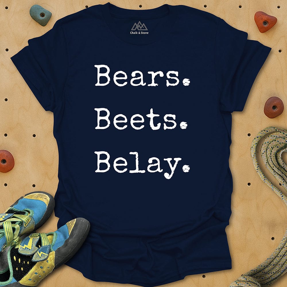 Bears Beets Belay Tee