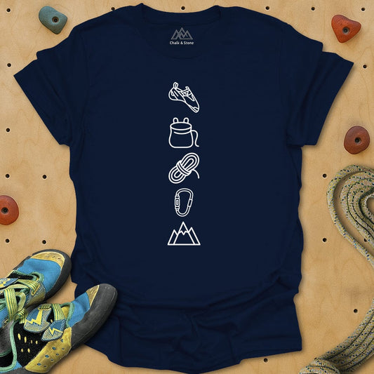 Minimal Climbing Icon Tee