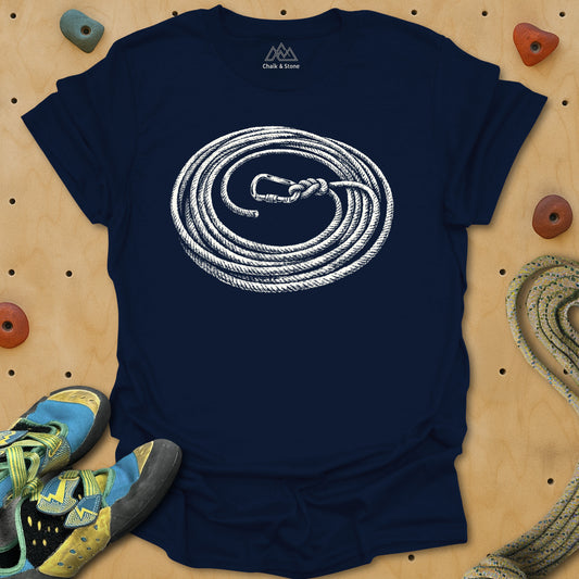 Carabiner Swirl Rope Tie-in Tee