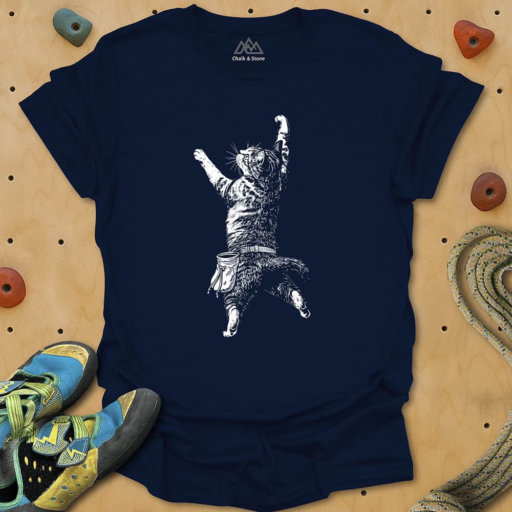 Cat Static Climb White Tee