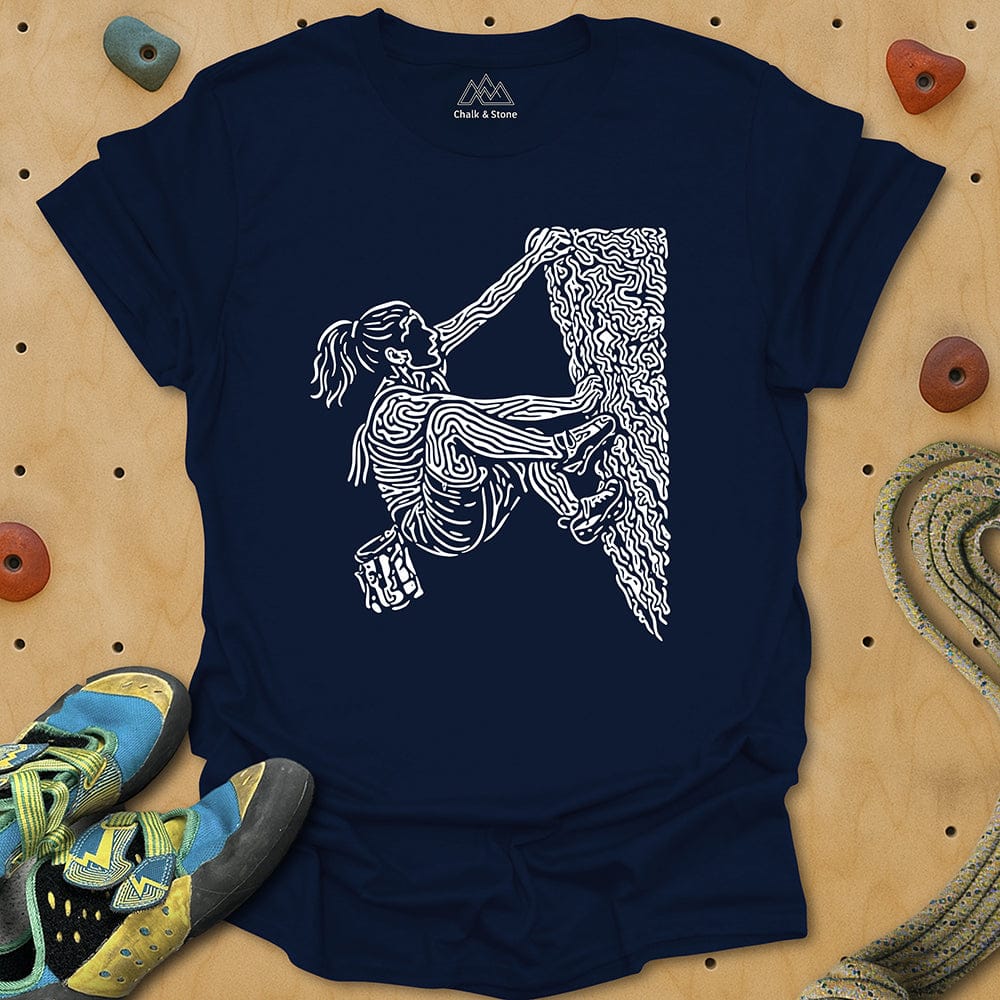 Swirly Lines Climbing Tee