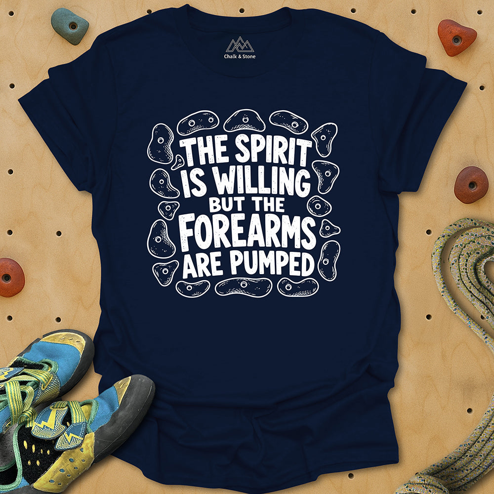 Spirit Willing Spray Wall Tee
