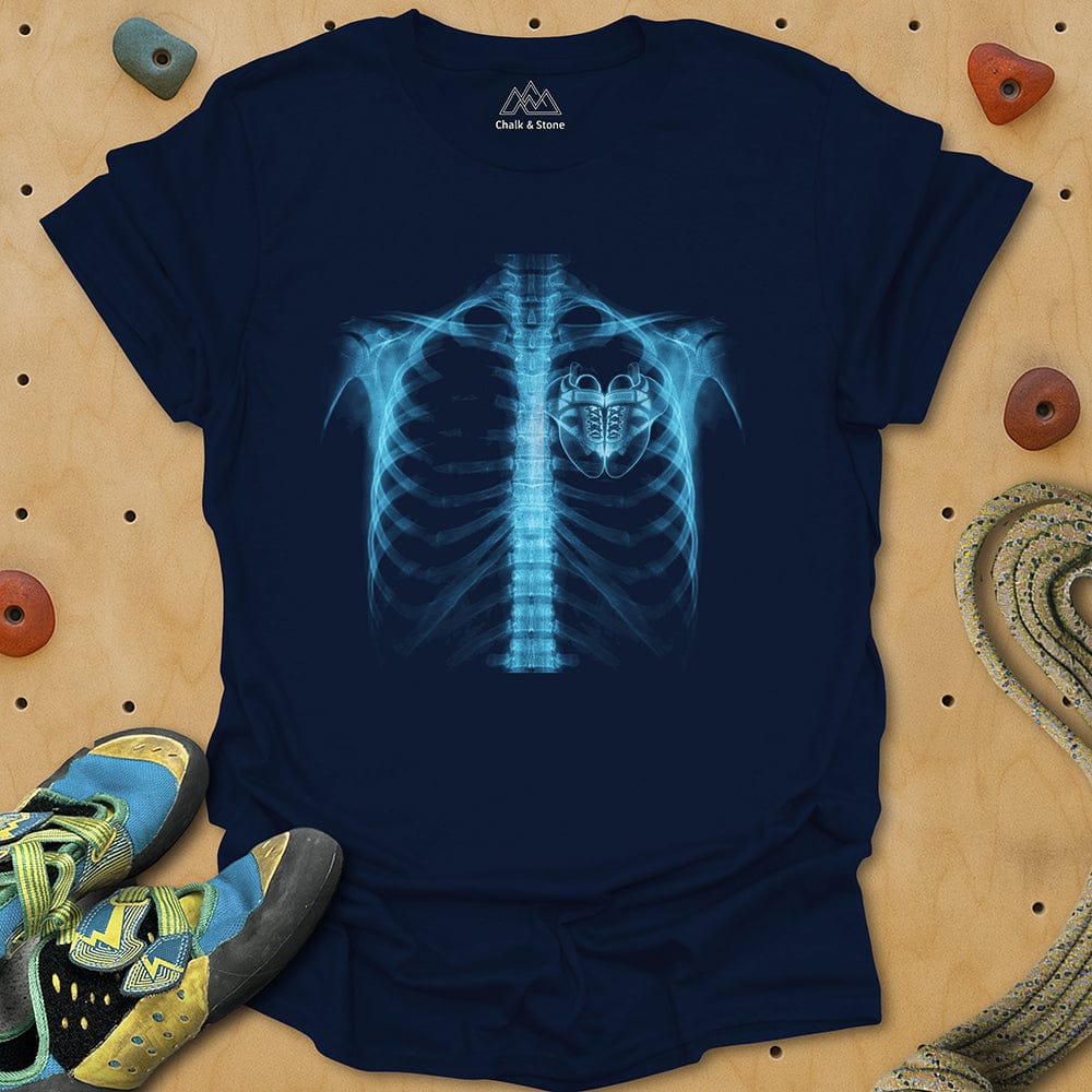 X-ray Climbing Shoe Heart Tee
