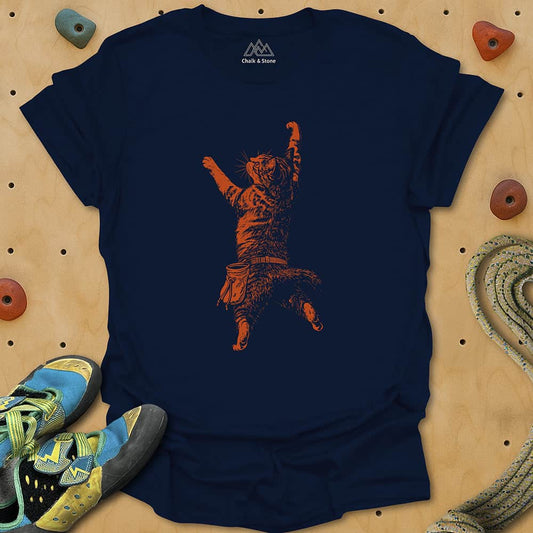 Cat Static Climb Rust Tee