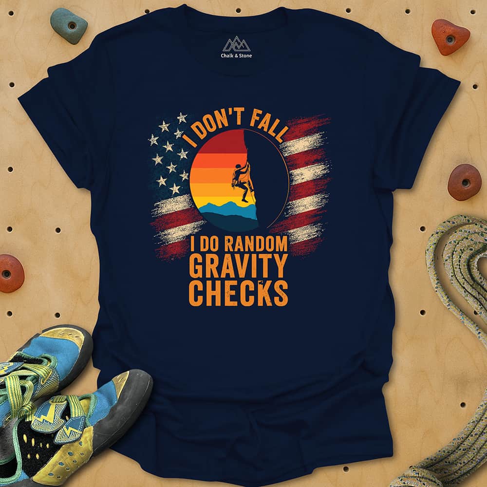 Gravity Checks Flag Tee