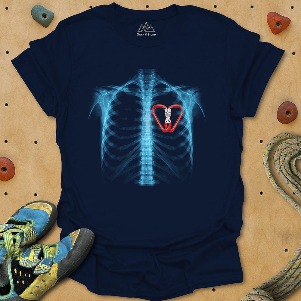 X-ray Carabiner Heart Tee