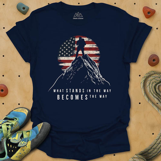 Obstacles In Way Flag Tee