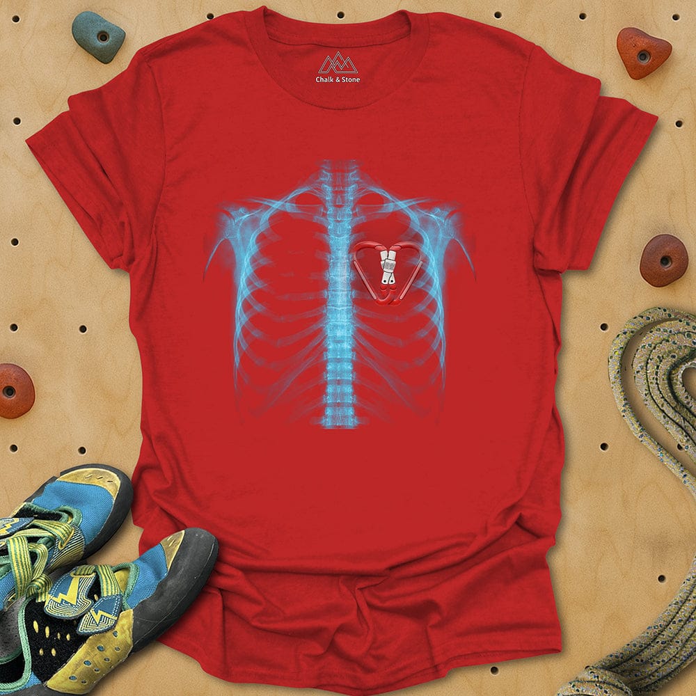 X-ray Carabiner Heart Tee
