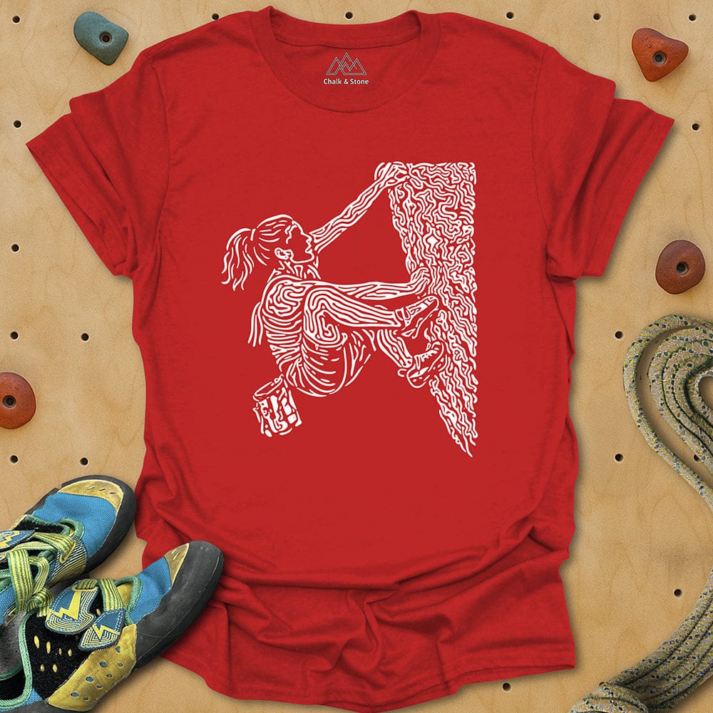 Swirly Lines Climbing Tee