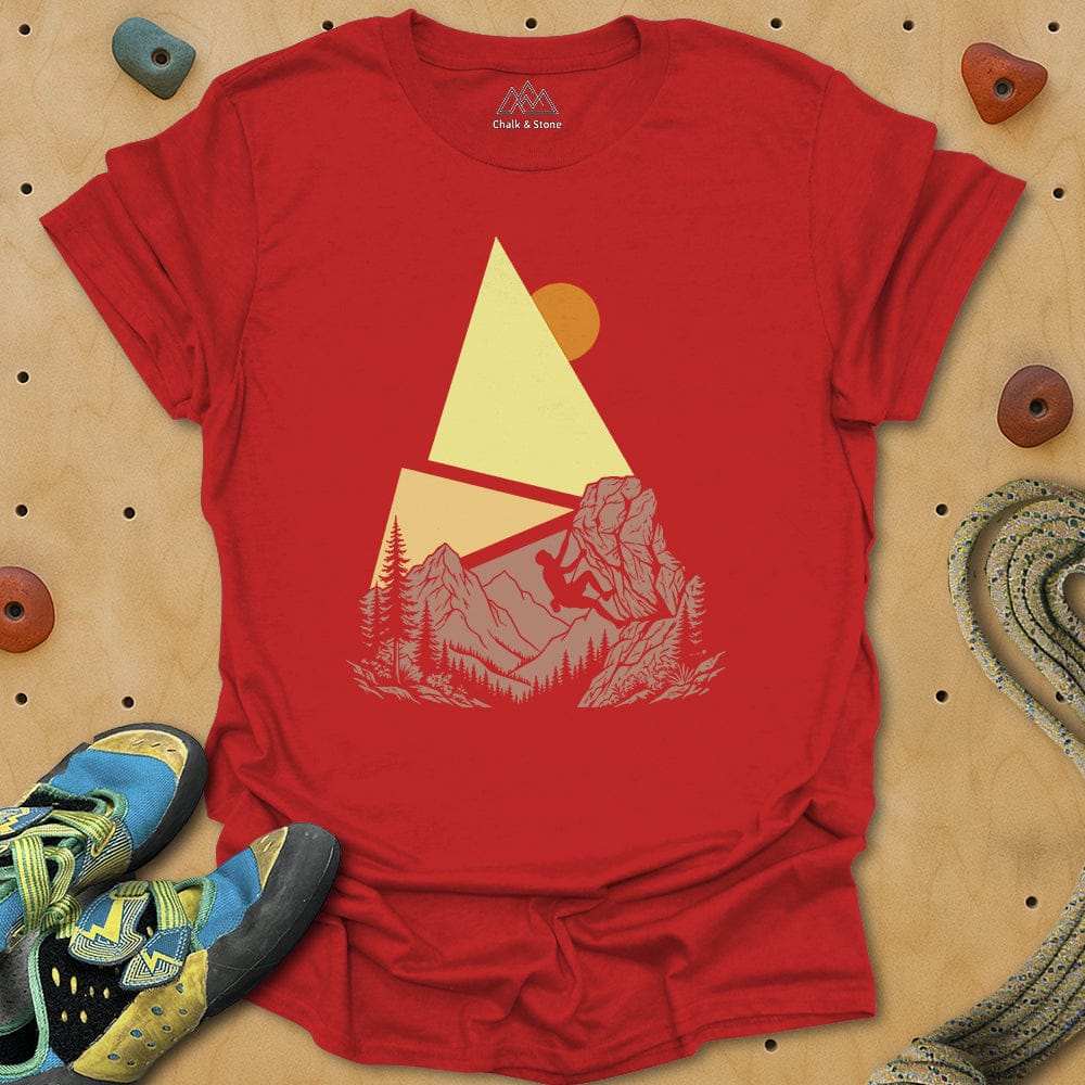 Graphic Shape Pyramid Climb Tee