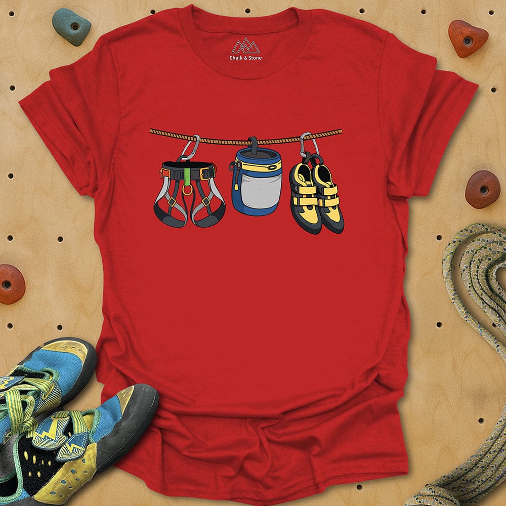 Hanging Climbing Equipment Tee