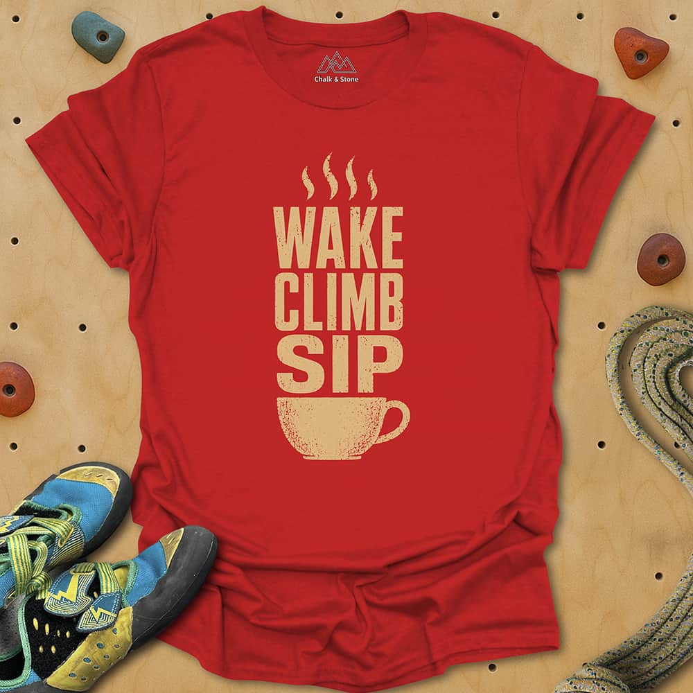 Wake Climb Sip Tee