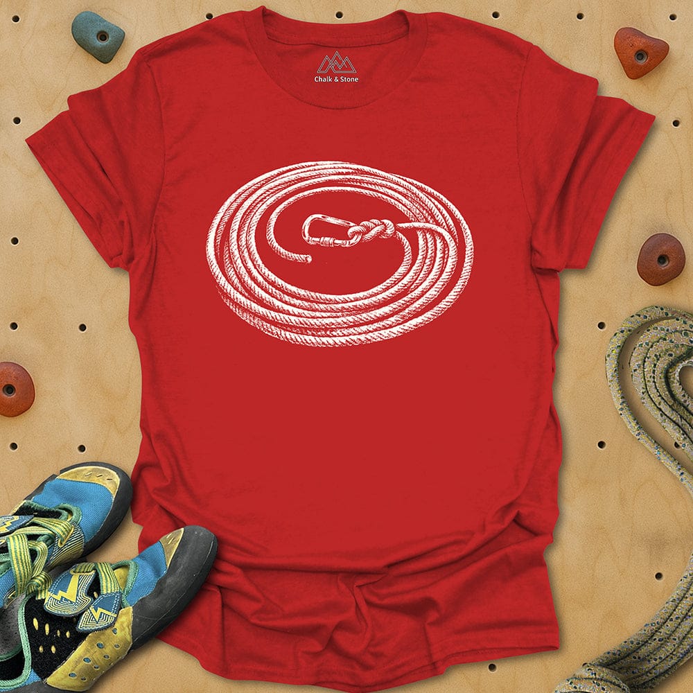 Carabiner Swirl Rope Tie-in Tee