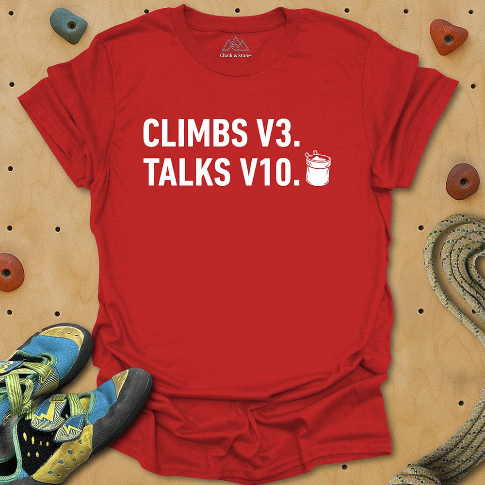 Climbs V3 Talks V10 Tee