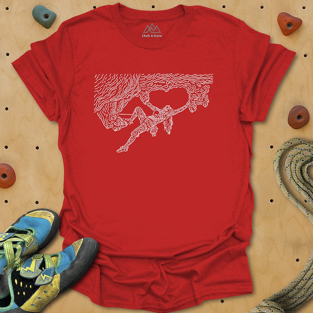 Swirly Lines Overhang Tee