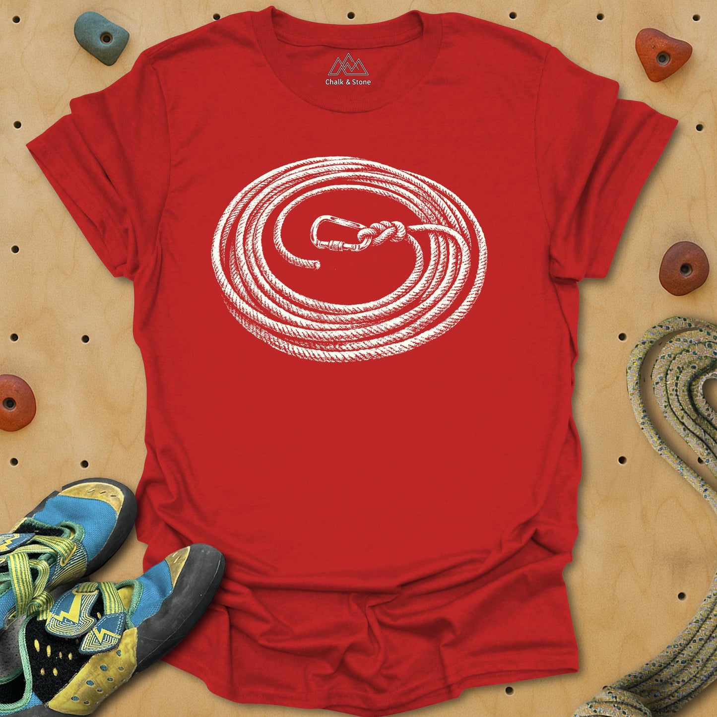 Carabiner Swirl Rope Tie-in Tee
