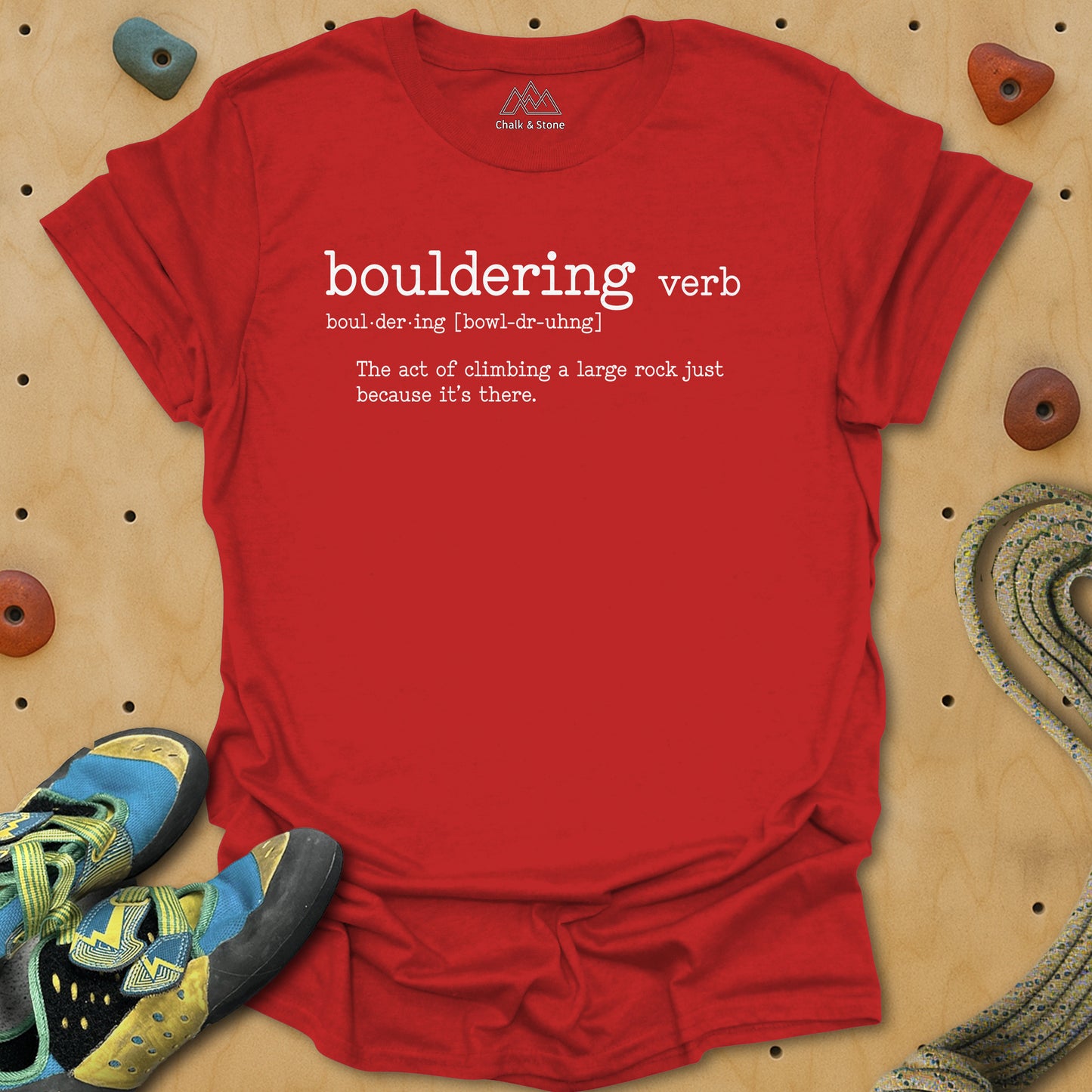 Bouldering Definition Tee